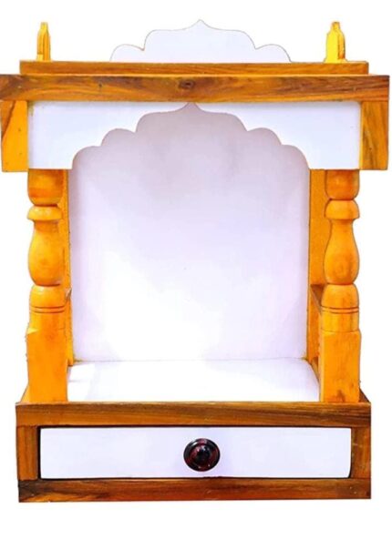 Elegant Pooja Ghar Wooden Sanctuary: Elevate Your Home's Spiritual