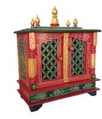 Wooden Mandir with Door for Home - Elegant and Functional Home Furnishings