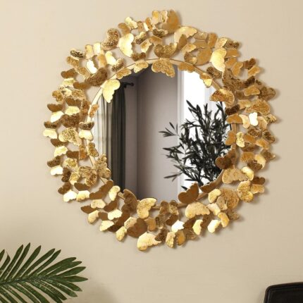 Contemporary Round Wall Mirror with Designer Mirror for Home