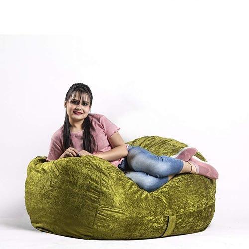 Biggest Bean Bag Chair - 4ft Velvet Foam Size - Ultimate Comfort and Style