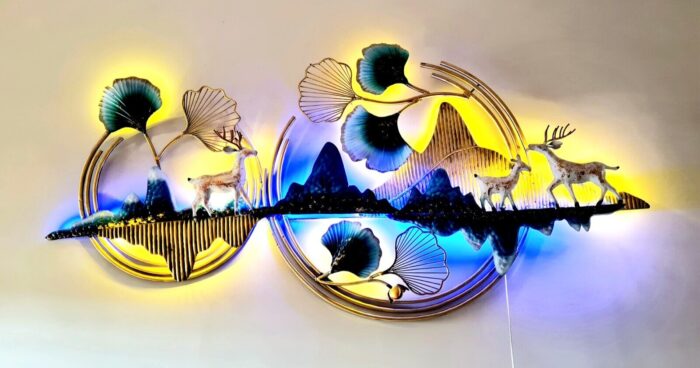 Trilogy of Elegance: Discover LED Metal Wall Art for Stylish Home Decor