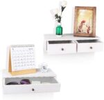 Vintage Charm and Versatility with Floating Shelves with Drawer