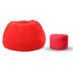 Comfy Bean Bags with Footrest - Plush and Comfortable Home Decor