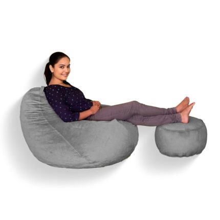 Bean Bag with Footrest - Comfortable and Versatile Home Decor -