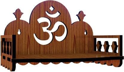 Latest Wooden Temple Design with Work on Doors and Drawer