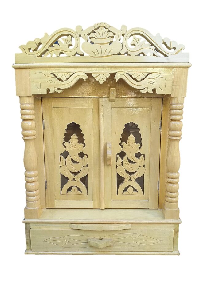 Wooden Pooja Temple Lakdi Ka Mandir for Home