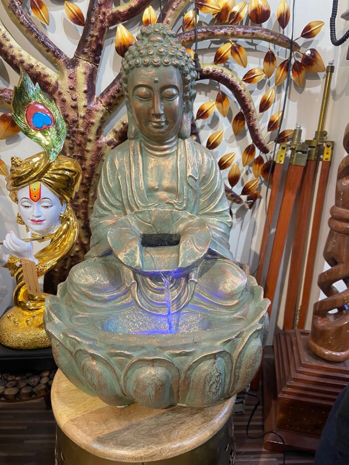 Serene Elegance: Large Buddha Water Fountain for Tranquil Spaces