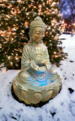 Serene Elegance: Large Buddha Water Fountain for Tranquil Spaces