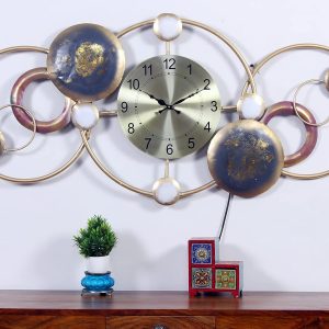 online wall clock india : Metal Ring Wall Clock for Stylish